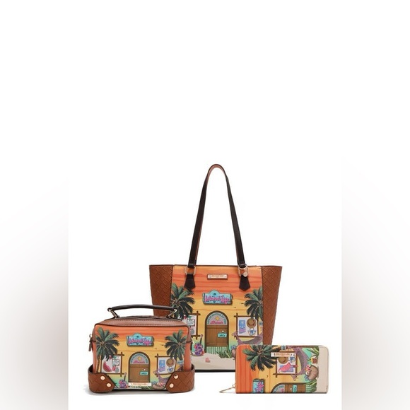 Nicole Lee USA Sun and Sand 3 Piece Bag Set - Picture 1 of 16